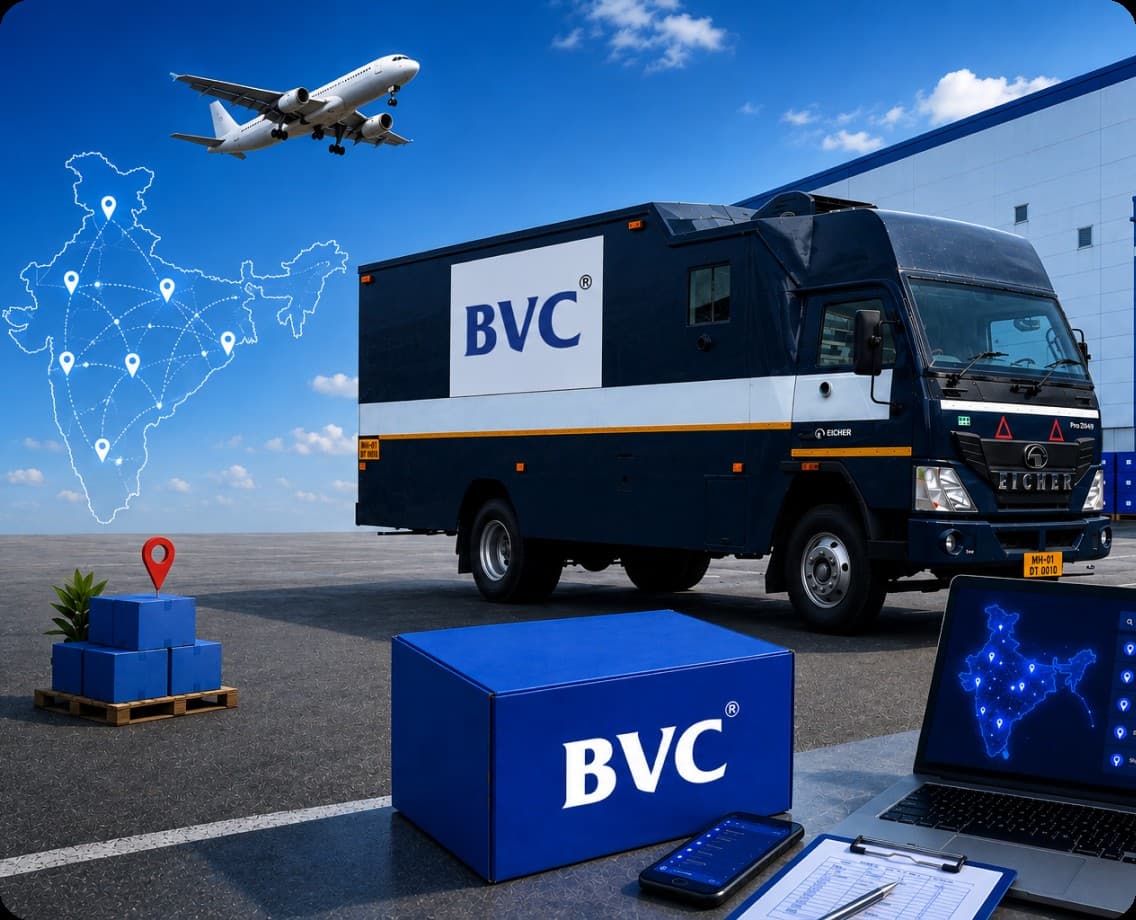 BVC domestic secure logistics for jewellery across India
