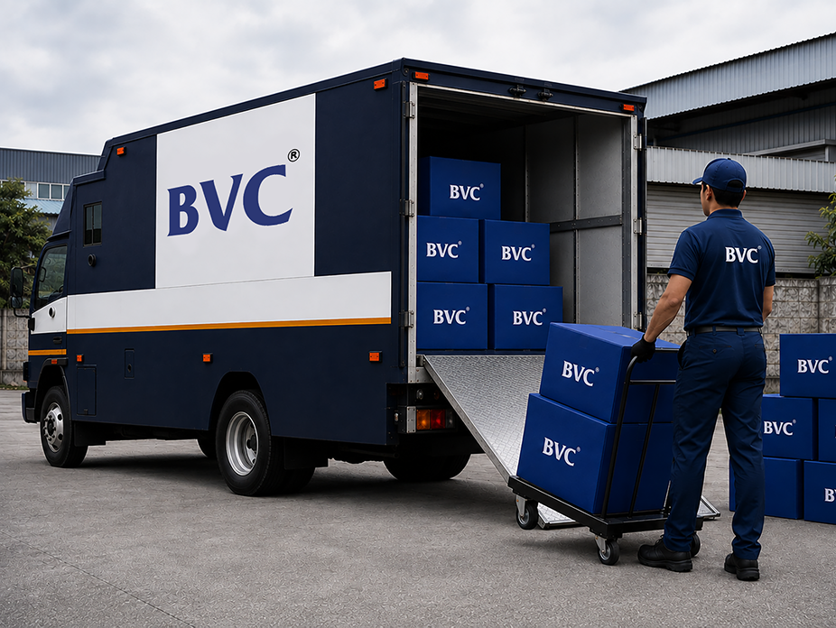BVC secure global logistics — live-tracked, insured door-to-door delivery