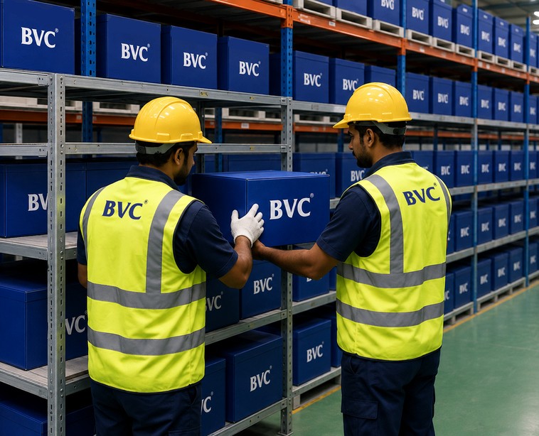 Storage, Display, Distribution and Returns workflow inside a BVC FTWZ vault
