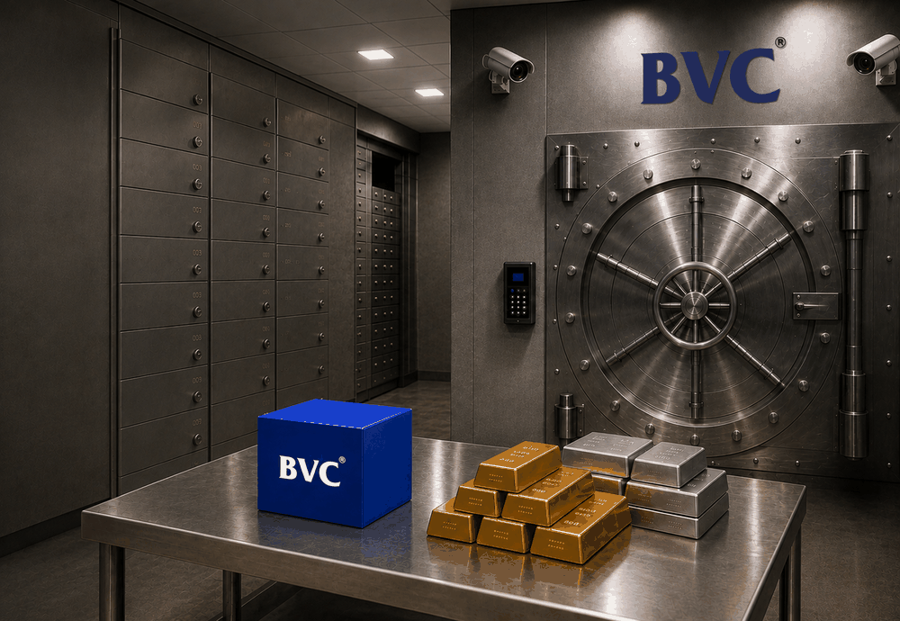 Long-term secure vault storage for jewellery and bullion